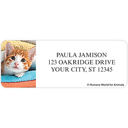 Humane World for Animals Cats Address Labels