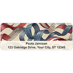 Patriotic Patterns Address Labels