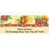 Tropical Retro Address Labels